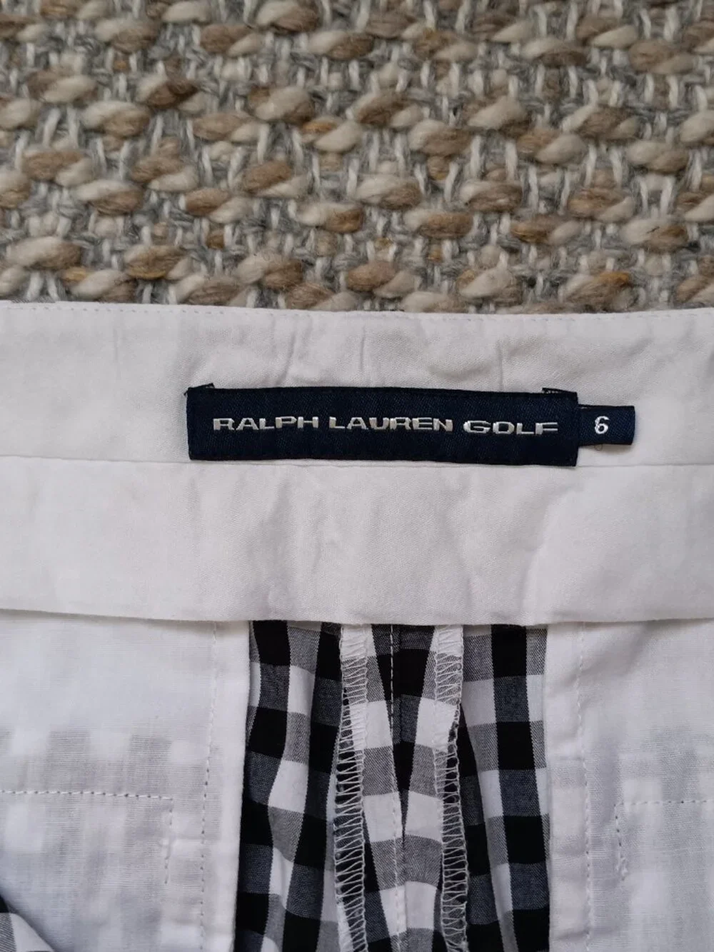 Ralph Lauren Gingham Checked Golf Shorts Size 6 (2 Pair)